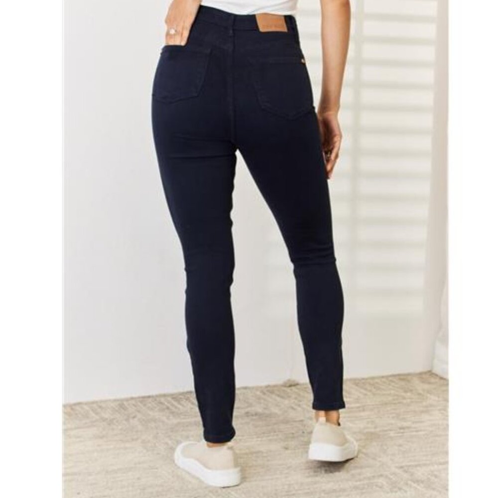NWT 💙 Judy Blue Garment Dyed Tummy Control Skinny Jeans, Ankle Jeans, Slimming - Picture 7 of 10